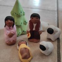 Personaggi presepe di Natale messicano anno 1995