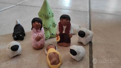 Personaggi presepe di Natale messicano anno 1995