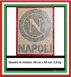 Ciottoli di fiume, quadro NAPOLI calcio.