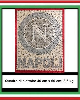 Ciottoli di fiume, quadro NAPOLI calcio.