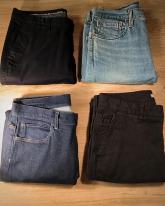 4 pantaloni Levi's, Yes Zee, Pence, Sseinse 