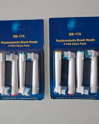 Testine di ricambio compatibili oral b (non io)