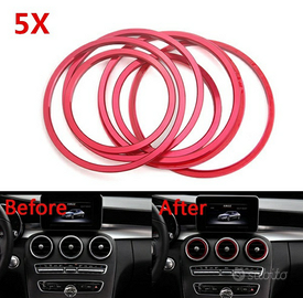 MERCEDES Classe A B CLA GLA 5x Anelli Rossi Sfiati