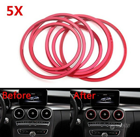 MERCEDES Classe A B CLA GLA 5x Anelli Rossi Sfiati