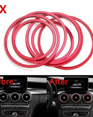 MERCEDES Classe A B CLA GLA 5x Anelli Rossi Sfiati