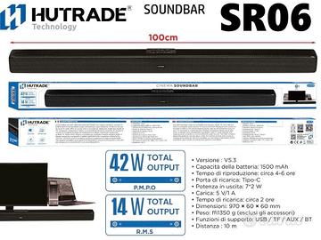 CASSA SOUNDBAR BLUETOOTH 5.3 RICARICABILE 97 CM