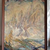 Quadro olio montagna