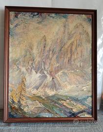 Quadro olio montagna