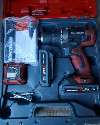 Trapano avvitatore a batteria Korman 14.4V con val