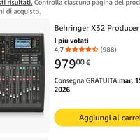 mixer x32 producer nuovo 