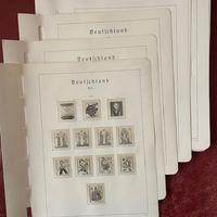 Fogli per francobolli con taschine.