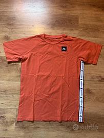 T-Shirt Kappa Uomo Arancione con Fascia Laterale