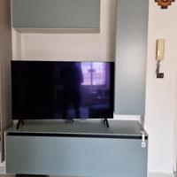 Parete Tv - scrivania e libreria