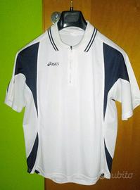 Polo Asics vintage Tg.M bianca