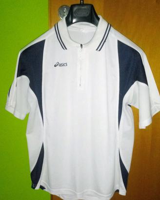Polo Asics vintage Tg.M bianca