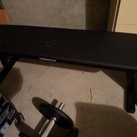 set panca più manubri e pesi  dechalton