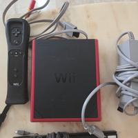 nintendo wii mini con controller e cavi