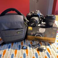 Nikon D3300 AF-P 18-55 VR Kit + 35 mm Yongnuo