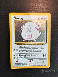 Carta Chansey set base holo 