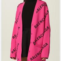 Cardigan Balenciaga oversize cotone/lana
