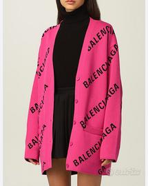 Cardigan Balenciaga oversize cotone/lana