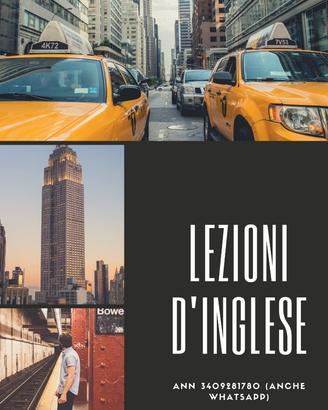 Ripetizioni d'Inglese con insegnante madrelingua