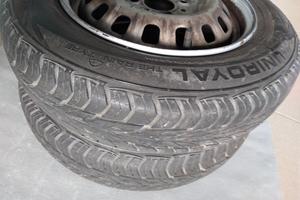 Uniroyal 135/80  R13 T  gomme + cerchi 