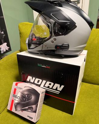 Casco Nolan N70-2X taglia M+interfono N-Com B602R