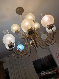 lampadario e due aplique