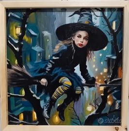 mio dipinto ad olio su tela applicata su tavola 40