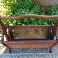 porta riviste in legno.