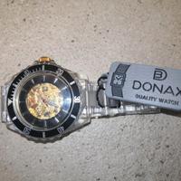 Orologio Donax Automatico Trasparente Oro/Nero