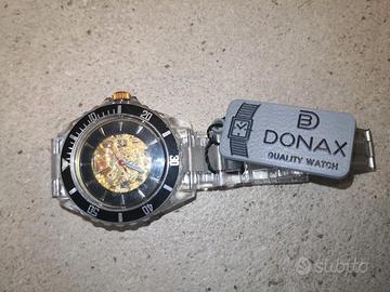 Orologio Donax Automatico Trasparente Oro/Nero