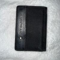 Portacarte montblanc pelle e velluto