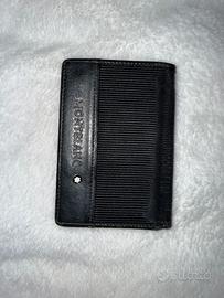 Portacarte montblanc pelle e velluto