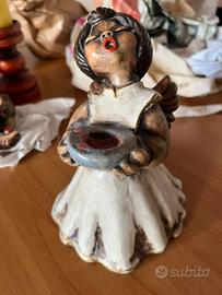 Angioletto porta candele Thun originale antico