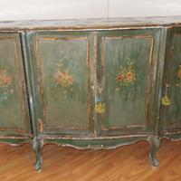 Comò - credenza laccato verde stile veneziano