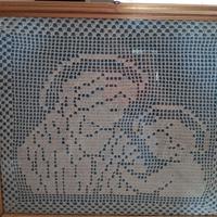 quadro a uncinetto la maternità