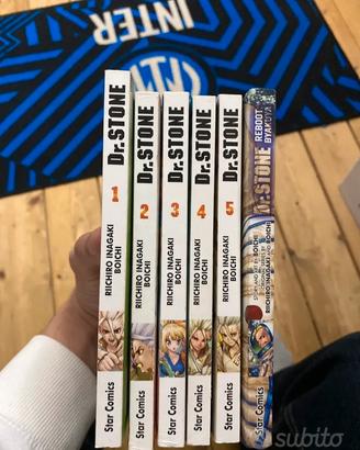 Manga dr. Stone dal 1 al 5 + reboot of biakuya