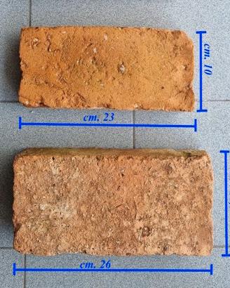 Mattoncini antichi pieni in cotto rosso