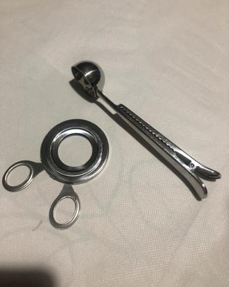Apriuova+cucchiaino dosatore caffè c/clip chiusura