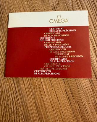 Book Omega certificato Cosc vintage