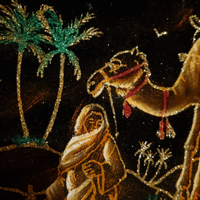 Quadro Tunisia su velluto nero 40 x 30