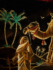 Quadro Tunisia su velluto nero 40 x 30