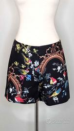 Shorts neri floreali Ted Baker satinati - Taglia 2