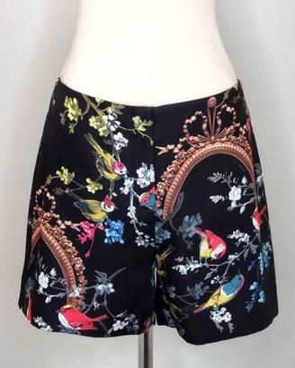 Shorts neri floreali Ted Baker satinati - Taglia 2