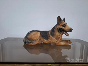 cane pastore da tavolo in resina. decorativo.
