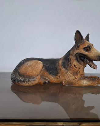 cane pastore da tavolo in resina. decorativo.