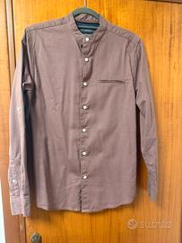 Camicia coreana uomo taglia S bordò