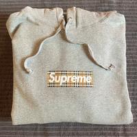 Felpa Supreme x Burberry - Grigia - Taglia M - New
